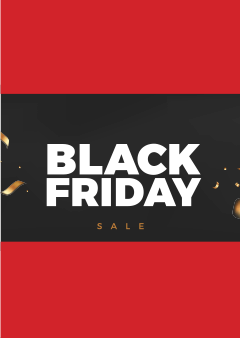 sale poster met tekst black friday sale