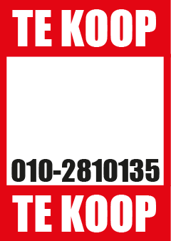 Meevoelen Toevallig Opiaat Te Koop Poster met Telefoonnummer 06 | directposter.nl
